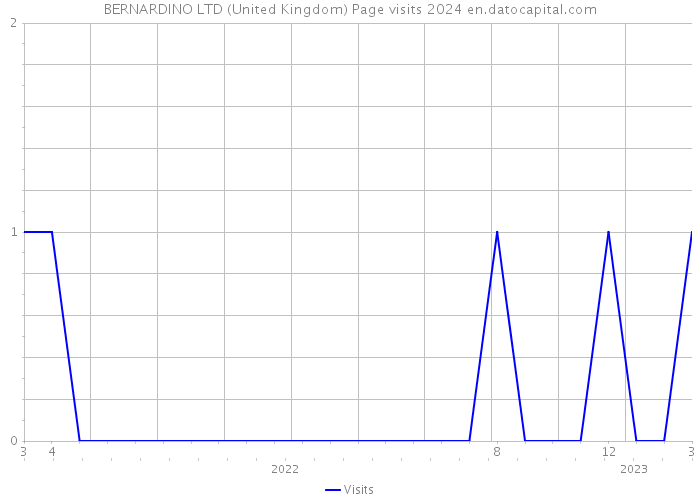 BERNARDINO LTD (United Kingdom) Page visits 2024 