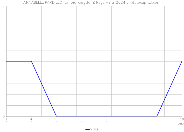 ANNABELLE PARDILLO (United Kingdom) Page visits 2024 