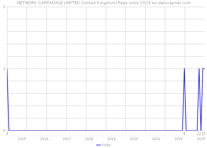 NETWORK CARRADALE LIMITED (United Kingdom) Page visits 2024 