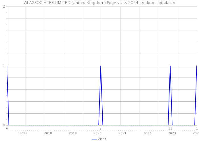 IWI ASSOCIATES LIMITED (United Kingdom) Page visits 2024 