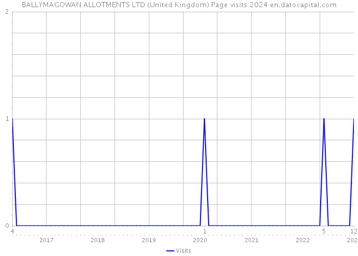 BALLYMAGOWAN ALLOTMENTS LTD (United Kingdom) Page visits 2024 