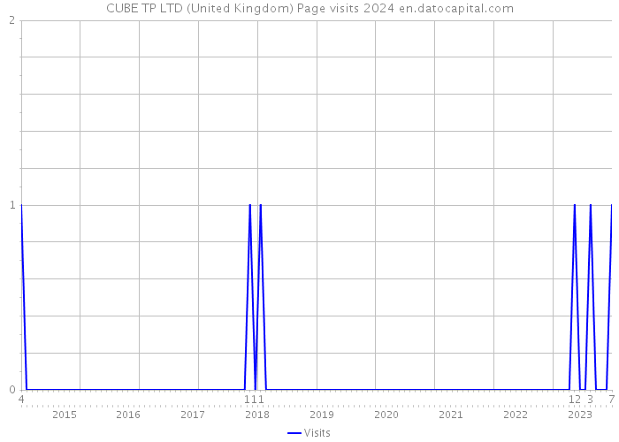 CUBE TP LTD (United Kingdom) Page visits 2024 