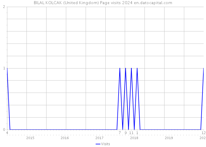 BILAL KOLCAK (United Kingdom) Page visits 2024 