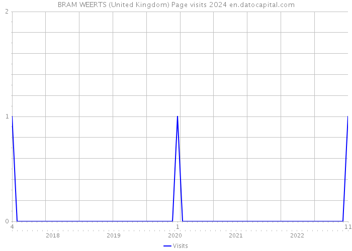 BRAM WEERTS (United Kingdom) Page visits 2024 