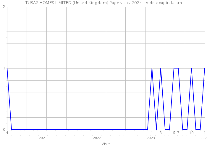 TUBAS HOMES LIMITED (United Kingdom) Page visits 2024 