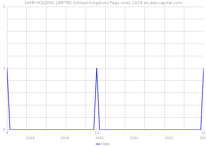ZAHR HOLDING LIMITED (United Kingdom) Page visits 2024 