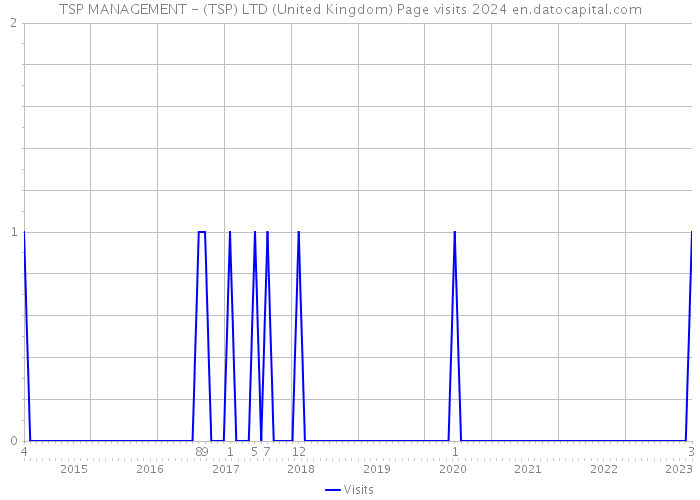 TSP MANAGEMENT - (TSP) LTD (United Kingdom) Page visits 2024 