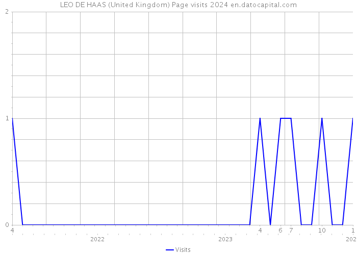 LEO DE HAAS (United Kingdom) Page visits 2024 
