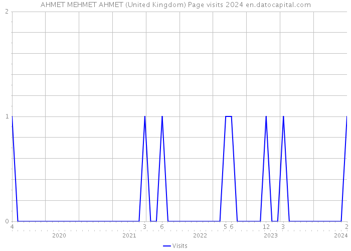 AHMET MEHMET AHMET (United Kingdom) Page visits 2024 
