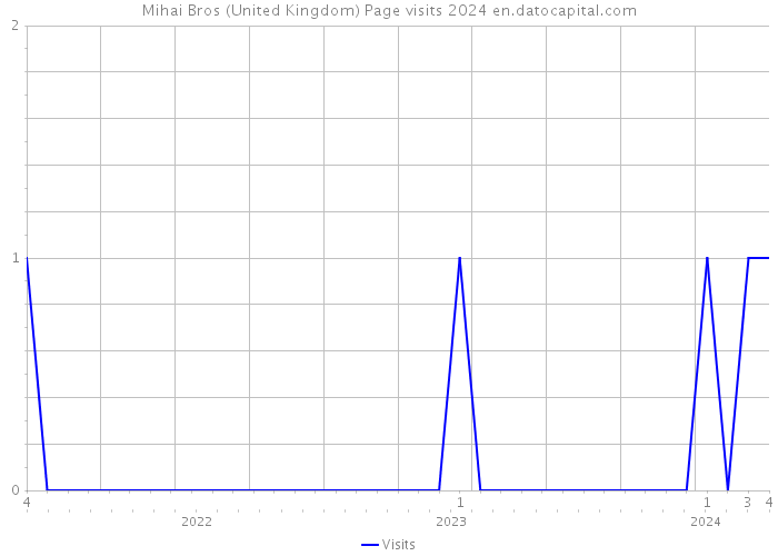 Mihai Bros (United Kingdom) Page visits 2024 