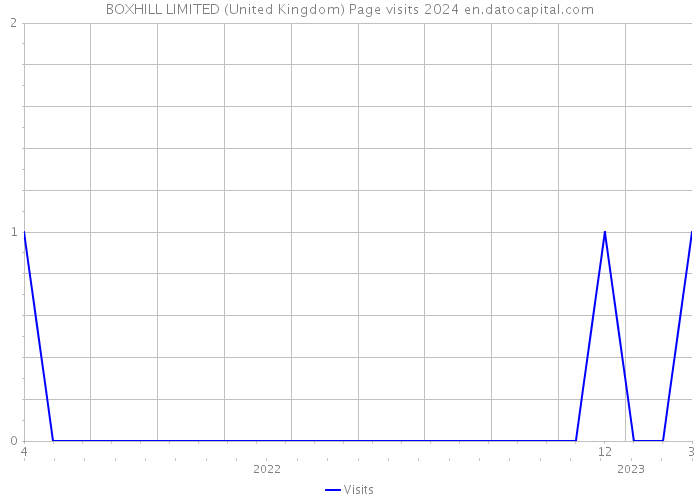 BOXHILL LIMITED (United Kingdom) Page visits 2024 