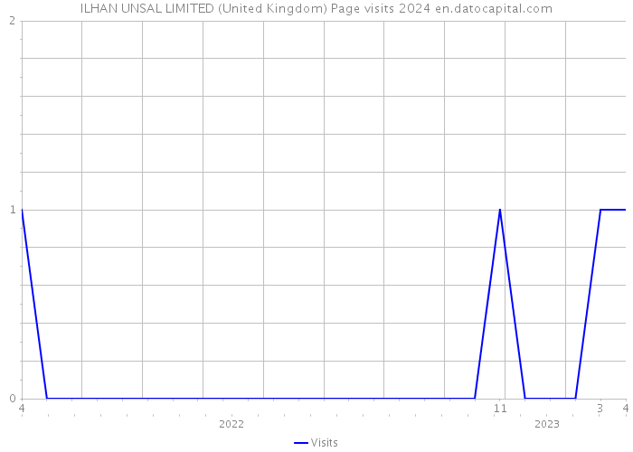 ILHAN UNSAL LIMITED (United Kingdom) Page visits 2024 
