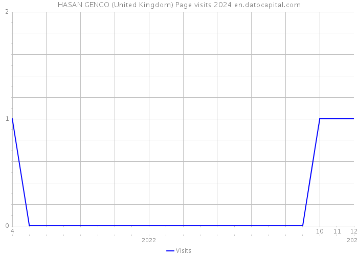 HASAN GENCO (United Kingdom) Page visits 2024 
