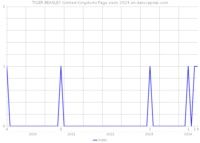 TIGER BEASLEY (United Kingdom) Page visits 2024 