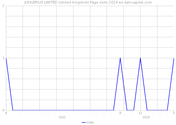 JONGERIUS LIMITED (United Kingdom) Page visits 2024 