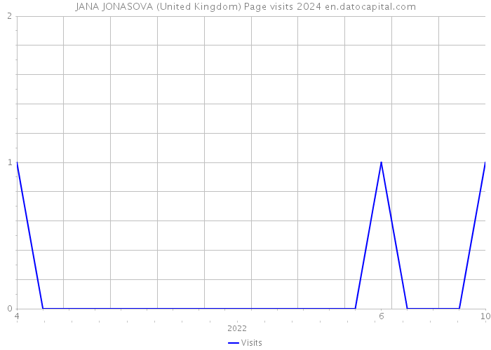 JANA JONASOVA (United Kingdom) Page visits 2024 