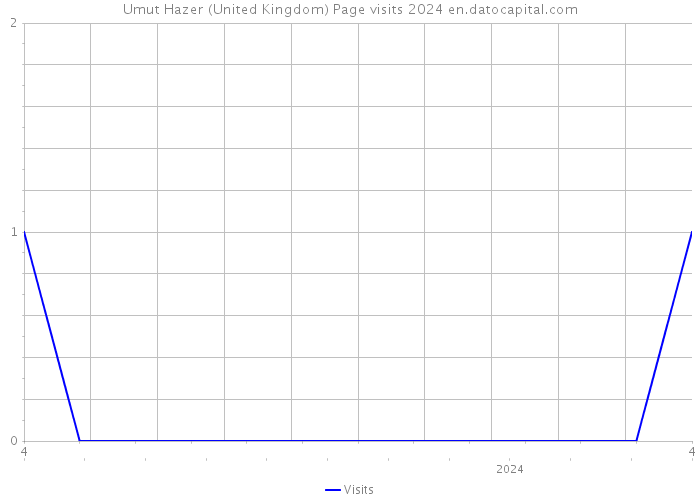 Umut Hazer (United Kingdom) Page visits 2024 