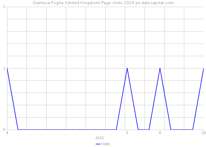 Gianluca Foglia (United Kingdom) Page visits 2024 