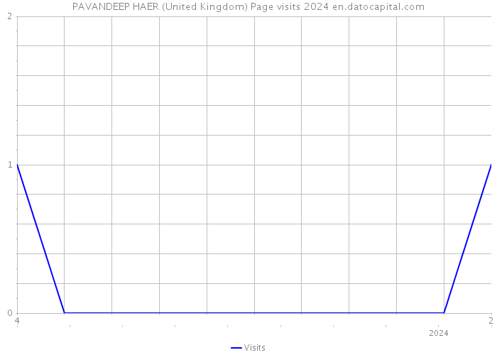 PAVANDEEP HAER (United Kingdom) Page visits 2024 