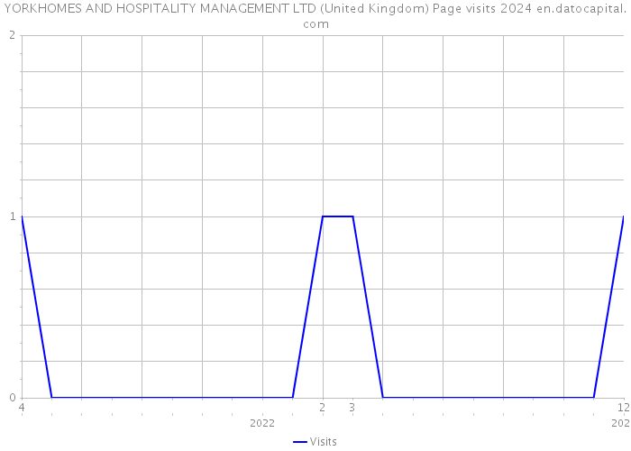 YORKHOMES AND HOSPITALITY MANAGEMENT LTD (United Kingdom) Page visits 2024 