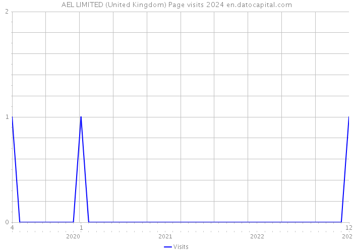 AEL LIMITED (United Kingdom) Page visits 2024 