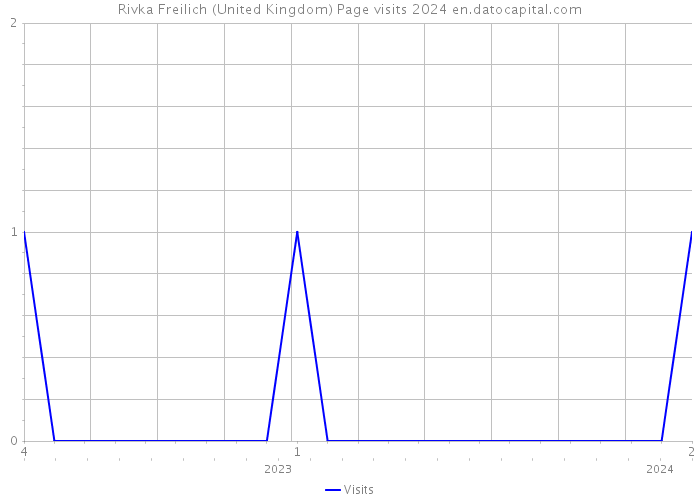 Rivka Freilich (United Kingdom) Page visits 2024 