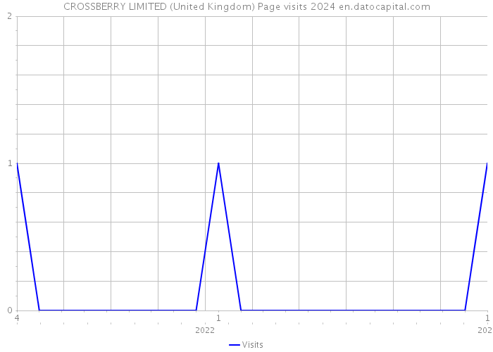 CROSSBERRY LIMITED (United Kingdom) Page visits 2024 