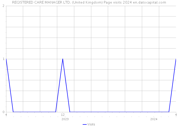REGISTERED CARE MANAGER LTD. (United Kingdom) Page visits 2024 