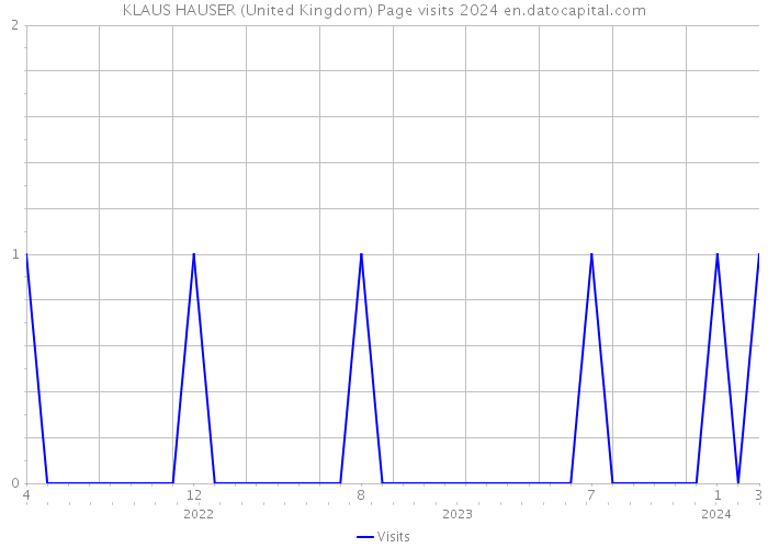 KLAUS HAUSER (United Kingdom) Page visits 2024 