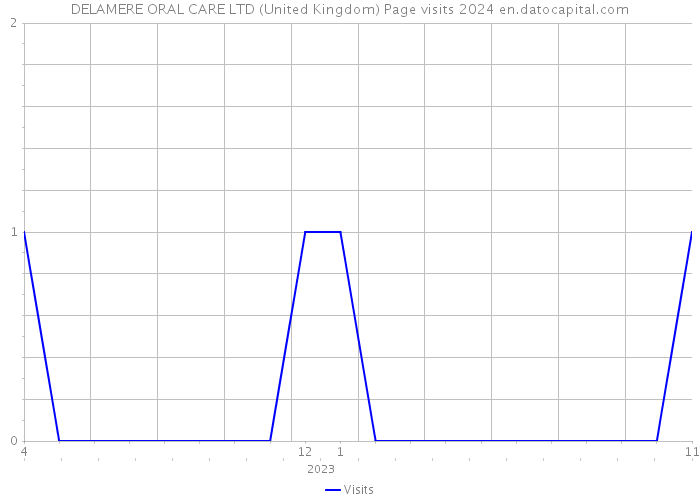 DELAMERE ORAL CARE LTD (United Kingdom) Page visits 2024 
