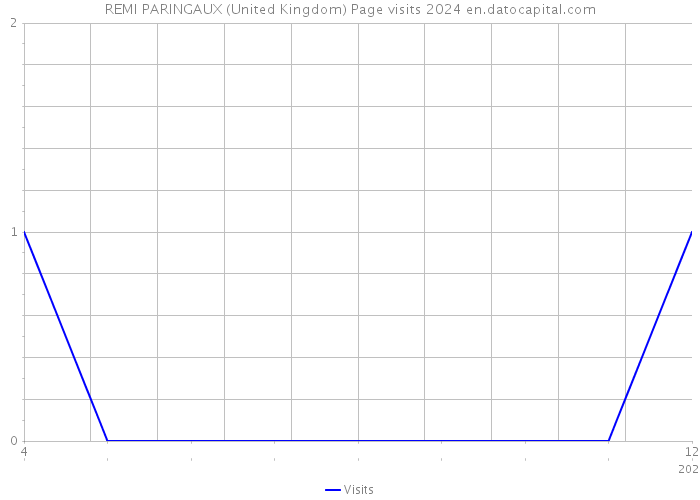REMI PARINGAUX (United Kingdom) Page visits 2024 