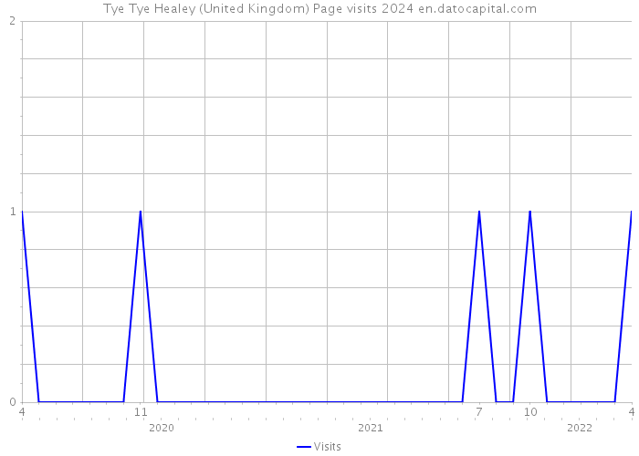 Tye Tye Healey (United Kingdom) Page visits 2024 