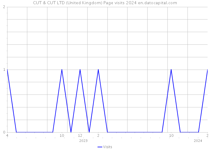 CUT & CUT LTD (United Kingdom) Page visits 2024 