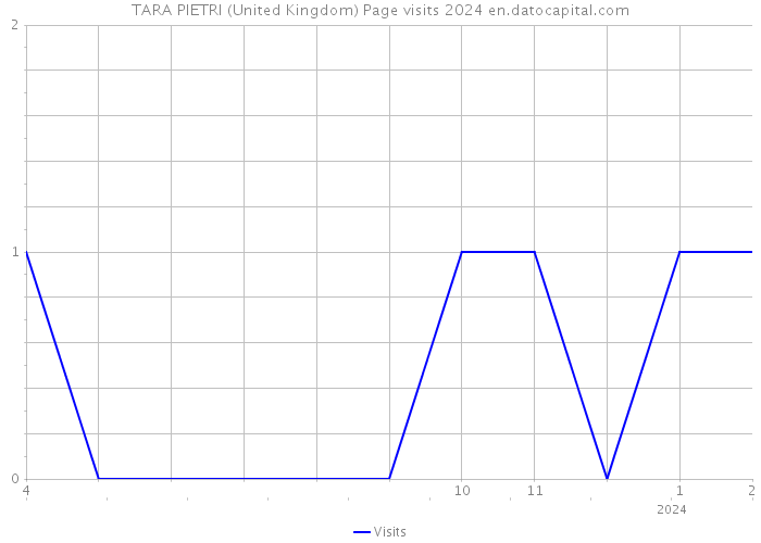 TARA PIETRI (United Kingdom) Page visits 2024 