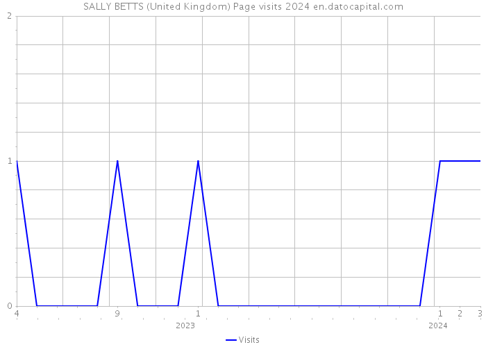 SALLY BETTS (United Kingdom) Page visits 2024 