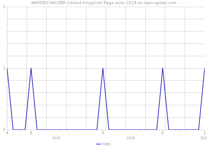 WARREN HAUSER (United Kingdom) Page visits 2024 