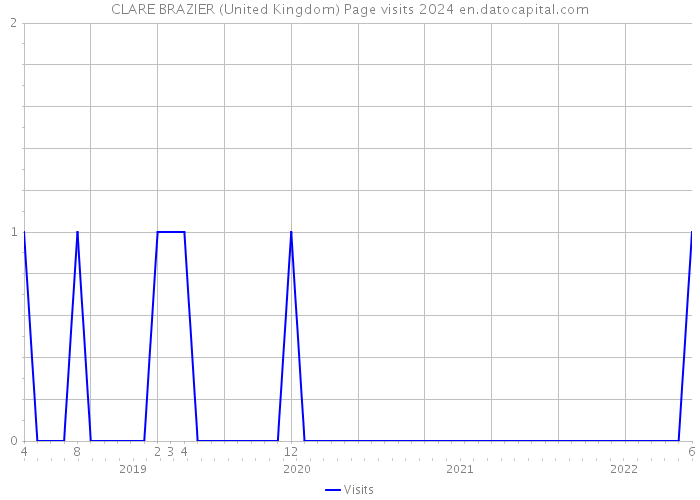 CLARE BRAZIER (United Kingdom) Page visits 2024 