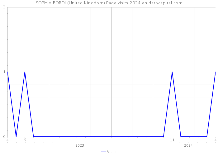 SOPHIA BORDI (United Kingdom) Page visits 2024 