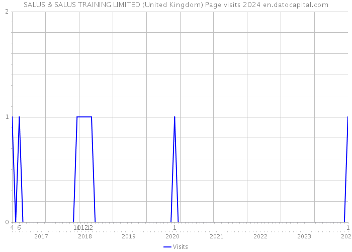 SALUS & SALUS TRAINING LIMITED (United Kingdom) Page visits 2024 