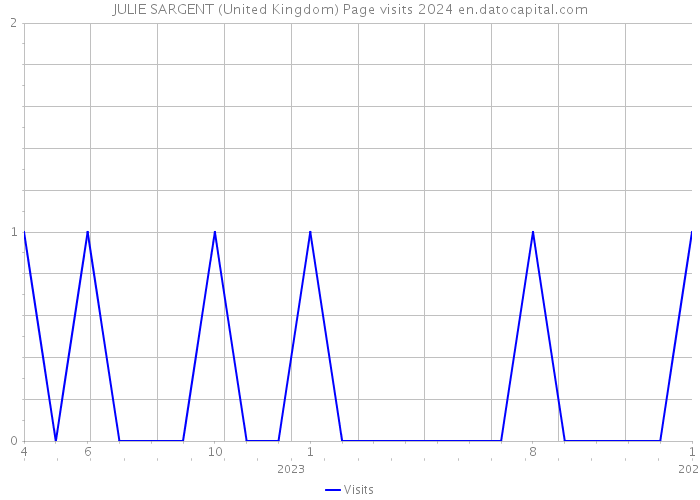 JULIE SARGENT (United Kingdom) Page visits 2024 