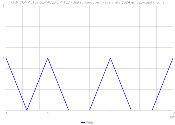 GKN COMPUTER SERVICES LIMITED (United Kingdom) Page visits 2024 