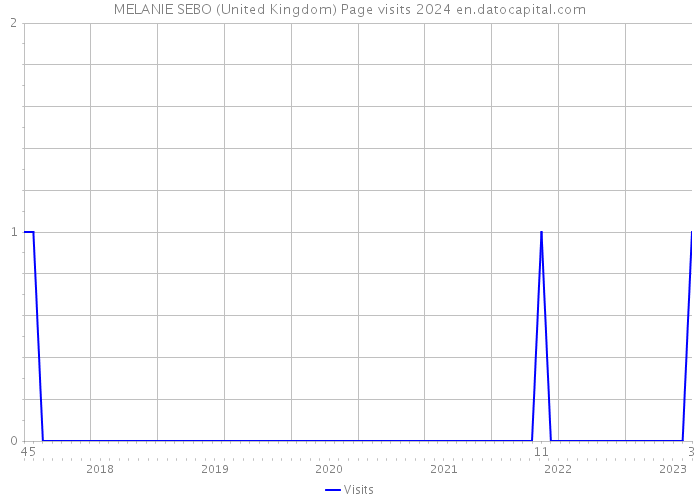MELANIE SEBO (United Kingdom) Page visits 2024 