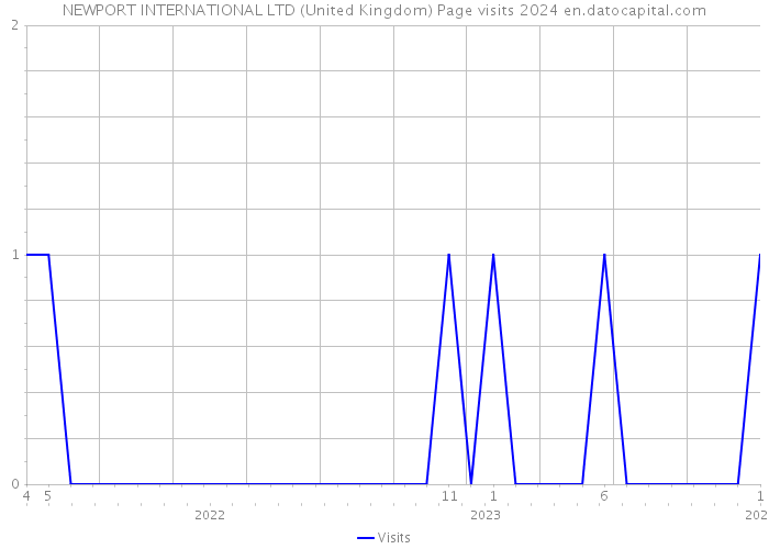 NEWPORT INTERNATIONAL LTD (United Kingdom) Page visits 2024 