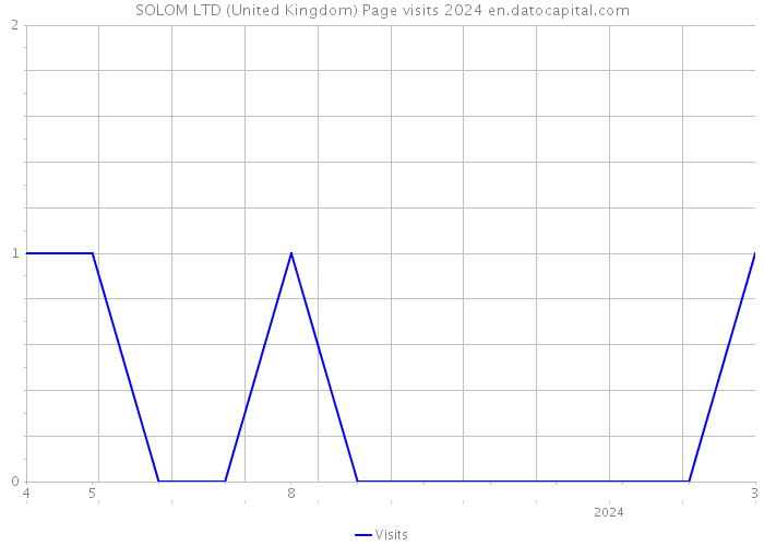 SOLOM LTD (United Kingdom) Page visits 2024 