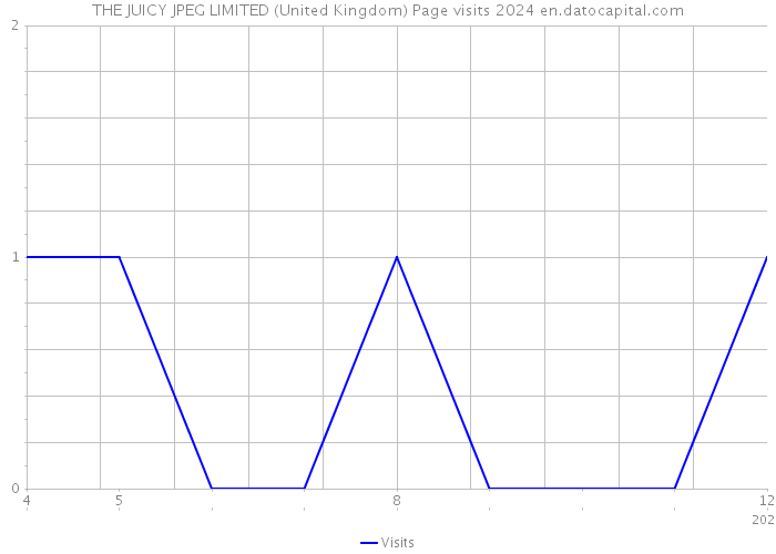 THE JUICY JPEG LIMITED (United Kingdom) Page visits 2024 