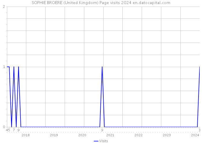 SOPHIE BROERE (United Kingdom) Page visits 2024 