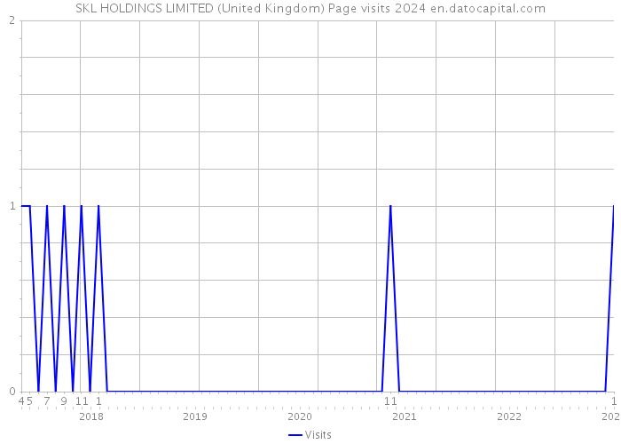SKL HOLDINGS LIMITED (United Kingdom) Page visits 2024 