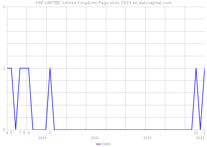 KRP LIMITED (United Kingdom) Page visits 2024 