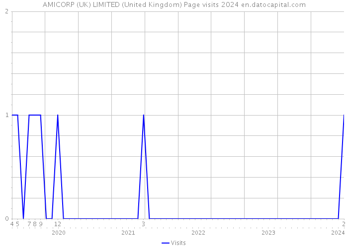 AMICORP (UK) LIMITED (United Kingdom) Page visits 2024 