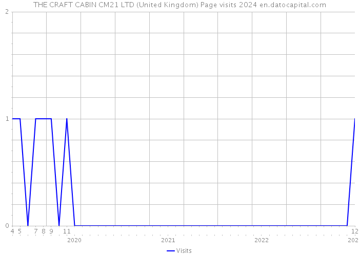 THE CRAFT CABIN CM21 LTD (United Kingdom) Page visits 2024 